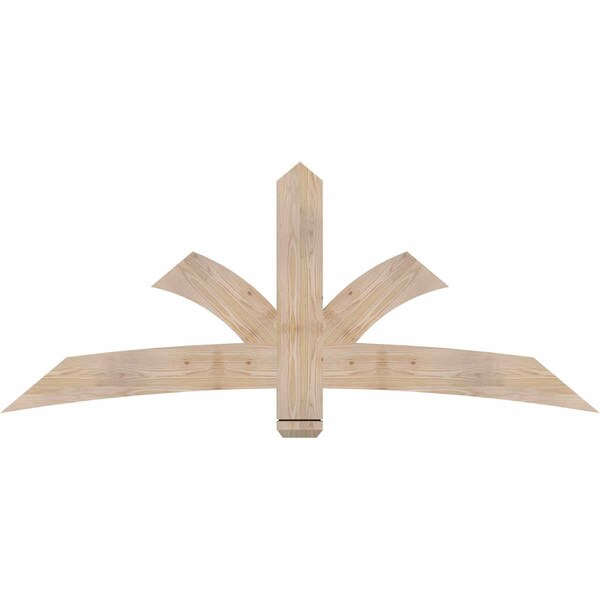 Ekena Millwork Davenport Smooth Timber Gable Bracket, Douglas Fir, 72"W x 30"H x 1 1/2"D x 5 1/2"F, 10/12 Pitch GBW072X30X0206DAV00SDF - main